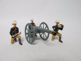 British Bulldog Zulu War Royal Artillery Gun Team Britains Lead Toy Soldiers
