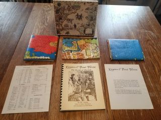1975 Tekumel Empire Of The Petal Throne Boxed Set With Maps And Rulebook