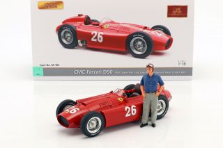 J.  M.  Fangio / P.  Collins Ferrari D50 26 2nd Italien Gp Formel 1 1956 Mit Figur