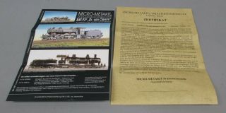 Micro Metakit 00300H HO Scale DRG Class T18 4 - 6 - 2 Pacific Steam Engine 1002 LN 11