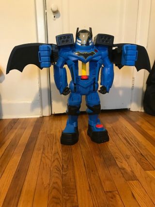 Fisher - Price Fgf37 Imaginext Dc Friends Batbot Xtreme 2ft.  Tall Blue