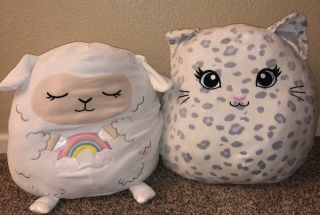 Squishmallow Blossom The Sheep And Crystal The Snow Leopard Large From Justice
