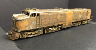 Brass O Scale Locomotive,  Unpainted,  Boxed 1950 - 60s,  Japanese