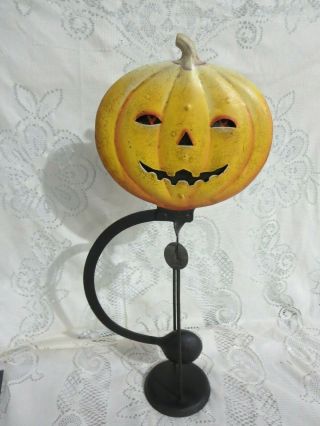 Pendulum Balance Metal Halloween Pumpkin Jack O 