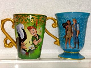 Disney Fairytale Designer Cup/mug - Peter Pan/captain Hook & Pocahontas