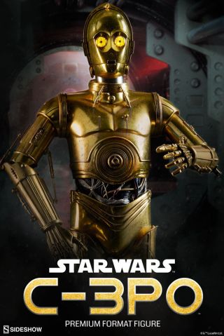 Sideshow Collectibles Premium Format 1/4 Scale Star Wars C - 3PO Light Up In Hand 2