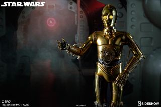 Sideshow Collectibles Premium Format 1/4 Scale Star Wars C - 3PO Light Up In Hand 3