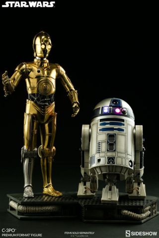 Sideshow Collectibles Premium Format 1/4 Scale Star Wars C - 3PO Light Up In Hand 7