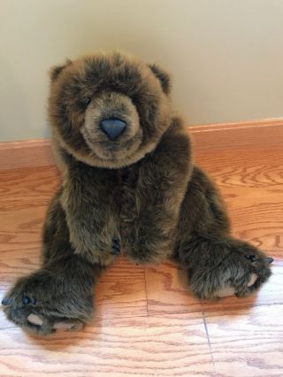 Ditz Designs Plush Brown Bear 26 - 28 Inch Condtion Stuffed Animal