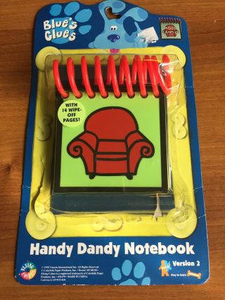 1998 Blues Clues Handy Dandy Notebook (steve)