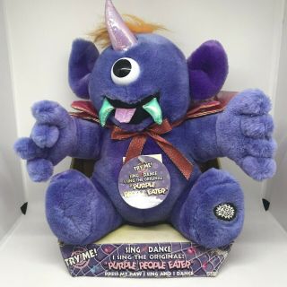 One Eyed One Horned Purple People Eater Singing Plush Toy Dandee 11 "