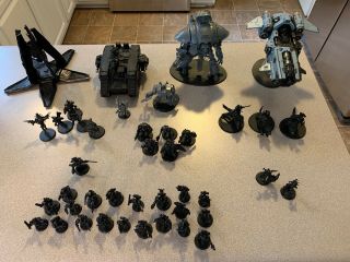 Warhammer 40k Space Wolves Army Unpainted,  2 Unbuilt Drop Pods,  All Bits