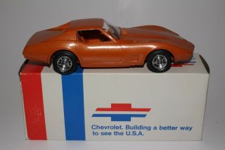 1974 Chevrolet Corvette Promo Car With Box,  Metallic Orange,