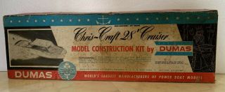 Vintage Chris - Craft Cruiser 28 " Model Kit By Dumas Products Tucson,  Arizona