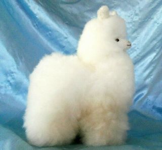 Plush Stuffed Peruvian Alpaca Fur Soft Llama 10 "