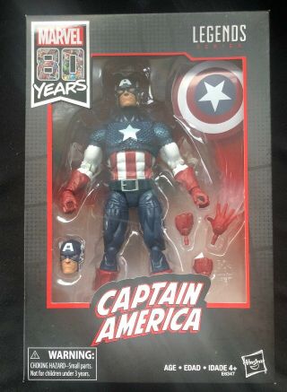 Marvel Legends Series 80th Anniversary Captain America Walmart Exclusive