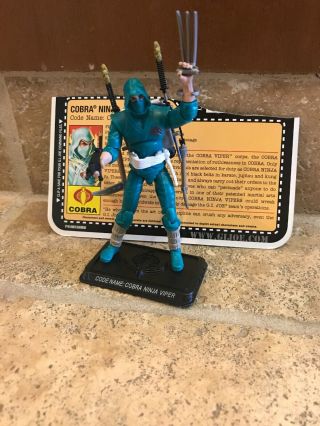 G I Gi Joe 25th Anniversary Cobra Infantry Ninja Viper Figure