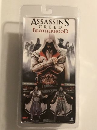 NECA Assassin ' s Creed Brotherhood Ezio Auditore Eagle Vision Blue SDCC Figure 2