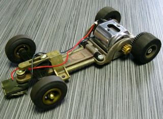 Slot Car Cox Team Modified Cheetah Complete Chassis Vintage 1/24 Scale