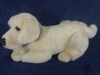Fao Schwarz Golden Retriever Plush Dog Stuffed Animal Yellow Labrador Realistic