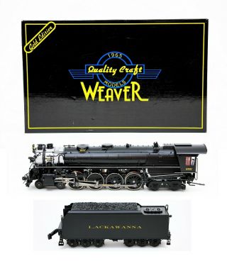 Weaver Gold Edition Lackawanna 4 - 8 - 4 G1741lp 3 - Rail W/ Sound Brass Locomotive
