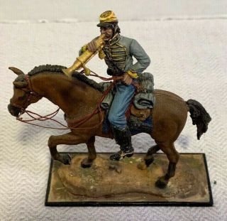AeroArt St.  Petersburg Russia Am.  Civil War Mounted Confederate Bugle Soldier 5