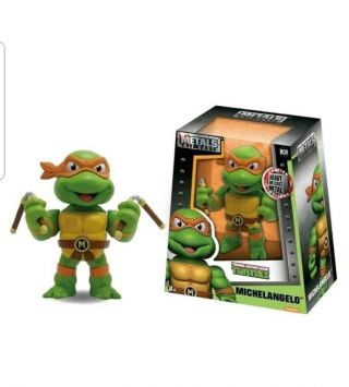 Jada Toys Ninja Turtle Michelangelo 4 - Inch Diecast Metal Figure | Bn | 97539