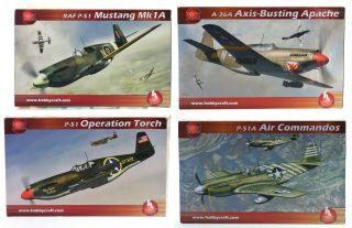 4 Off Hobby Craft 1/32 Scale P - 51 Mustang Plastic Model Kits