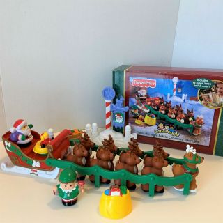 Fisher - Price Little People " Twas The Night Before Christmas " Story Set 2004