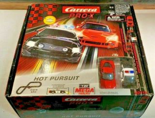 Carrera 1:32 Scale Digital Pro - X - Hot Pursuit - Lane Changing Slot Car Set