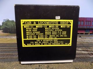 C&LS Brass O Scale Alco RS - 11 Diesel C/P Maine Central with DCC 8
