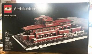 Lego Architecture Robie House With Instruction Book And Box 21010