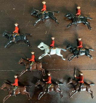 Vintage Britains Lead Toy Soldiers Royal Canadian Mounted Police