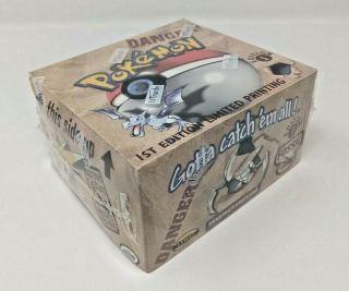 Pokemon Fossil 1st Edition Factory Booster Box 3