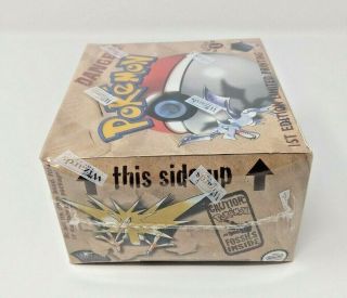 Pokemon Fossil 1st Edition Factory Booster Box 4