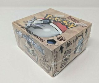 Pokemon Fossil 1st Edition Factory Booster Box 9