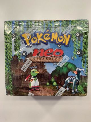 Pokemon Neo Discovery Unlimited Booster Box Factory Wotc 2001 English