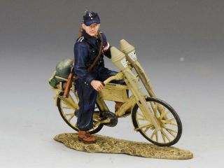 King & Country Ws192 Jugend Panzerfaust W/ Bicycle Retired C@@l