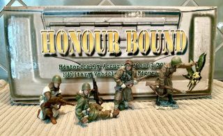 Honour Bound Hb13 Ww Ii American Winter Tank Riders Four Figure Set Nib.