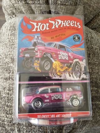 Hot Wheels Rlc Candy Striper ‘55 Chevy Bel Air Gasser 3619/4000 In Protecto -