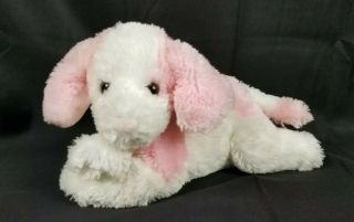 2000 Animal Alley Dog Stuffed Plush Pink White Puppy Baby Toys R Us Exclusive