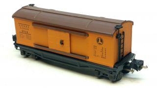 Prewar Lionel Trains No.  2814 Lionel Lines Orange/brown Boxcar,  O Gauge