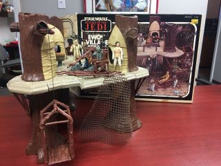 Star Wars Ewok Village Playset Kenner 1983 95 Complete Rotj Box
