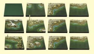 Dwarven Forge Cavernous Lake Set - Resin Painted Water D&d Pathfinder 2