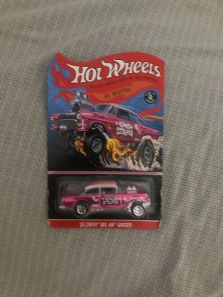 Hot Wheels RLC Candy Striper ‘55 CHEVY BEL AIR GASSER 3805/4000 in protecto - 3