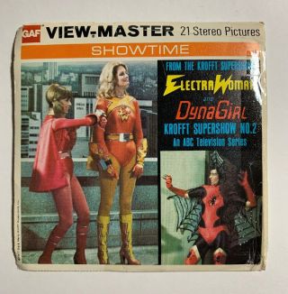 View - Master Electra Woman And Dyna Girl - 3 Reel Set,  Booklet