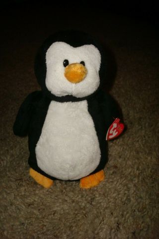 Mwts Ty Pluffies Waddles Penguin Lovey Plush Toy 2011
