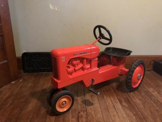 Scale Models Diecast Allis Chalmers Wd - 45 Orange Pedal Tractor W/Clicker Shift 3