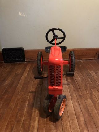 Scale Models Diecast Allis Chalmers Wd - 45 Orange Pedal Tractor W/Clicker Shift 4
