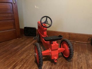 Scale Models Diecast Allis Chalmers Wd - 45 Orange Pedal Tractor W/Clicker Shift 5